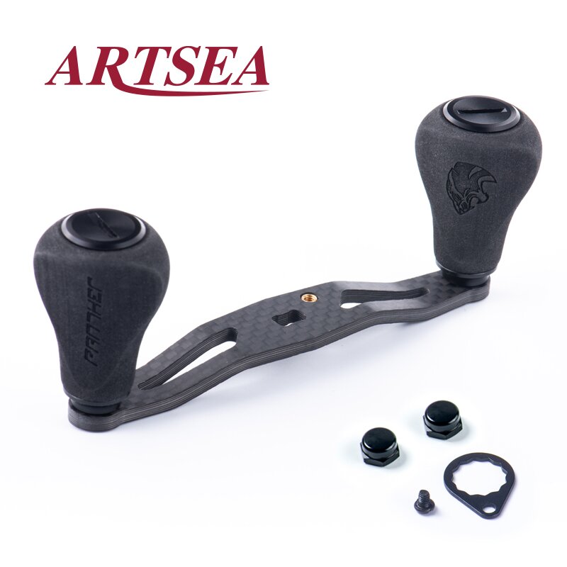 Abu Garcia Reel Max - ARTSEA 新型カーボン/メタルファイバー製フィッシングリールハンドル、ベイトキャスティングリールDIYアクセサリーツール用EVAノブ