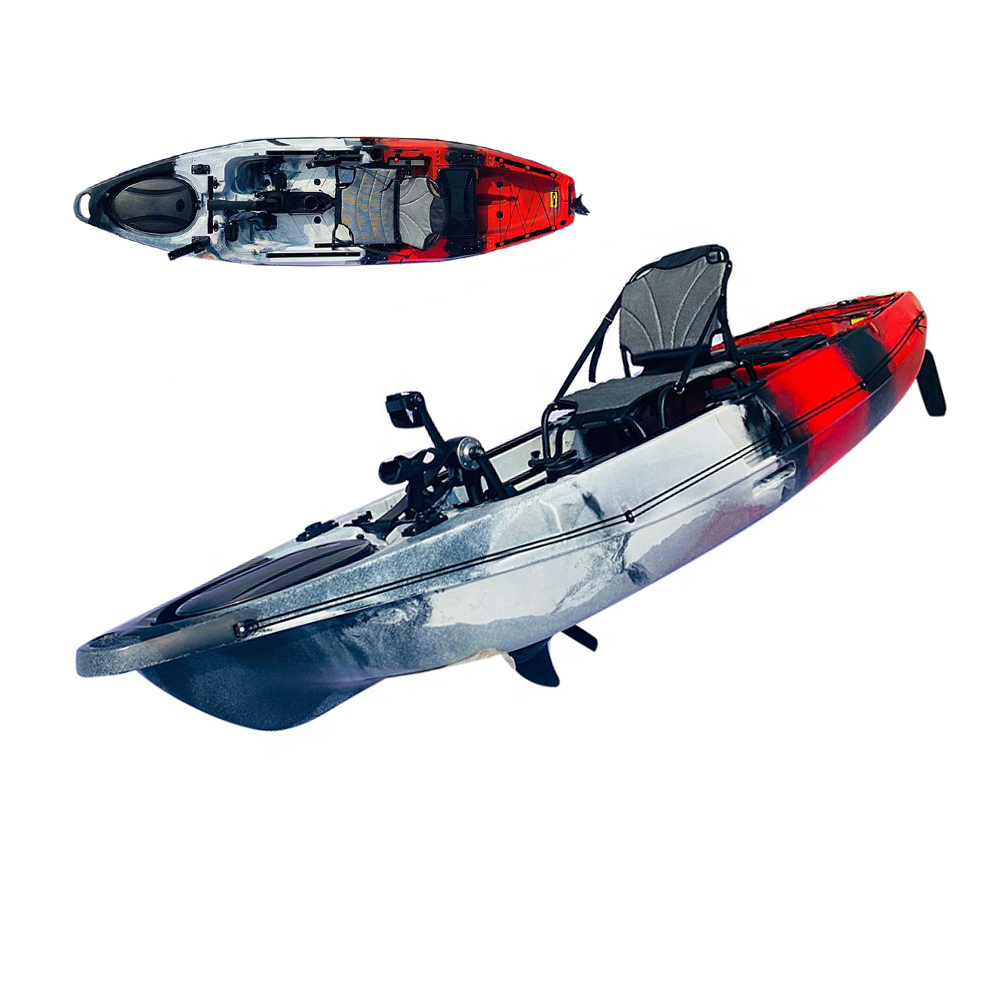 Fishing Kayak Pedal Drive - ホットセール 12フィート シーカヤック ペダル駆動 シットオントップ プラスチックカヌー