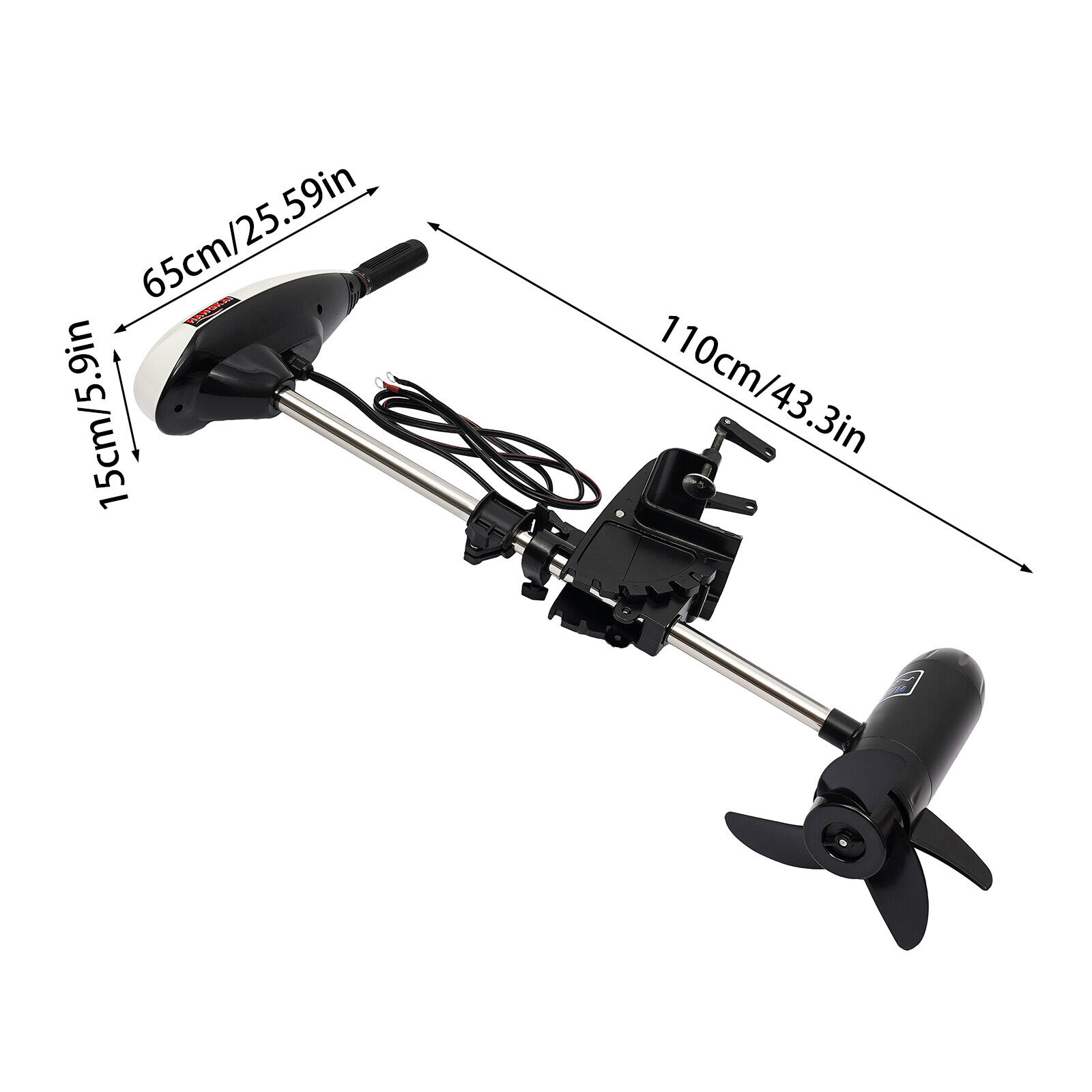 12V 65LBS 電動船外機プロペラ ボート トローリング - Fishing Kayak Trolling Motor のレビューと価格