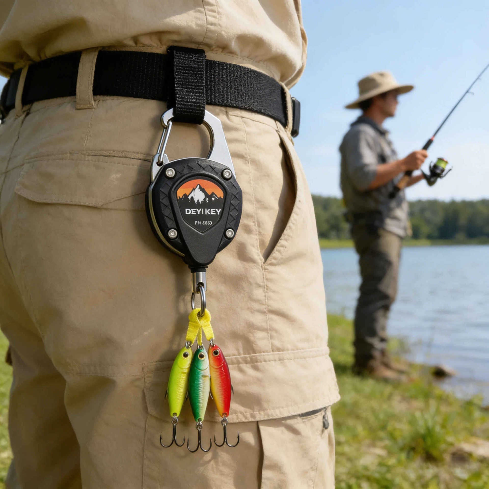 格納式キーホルダー高耐久紛失防止カラビナキーリール 60 セ - Fishing Kayak Rod Holder のレビューと価格