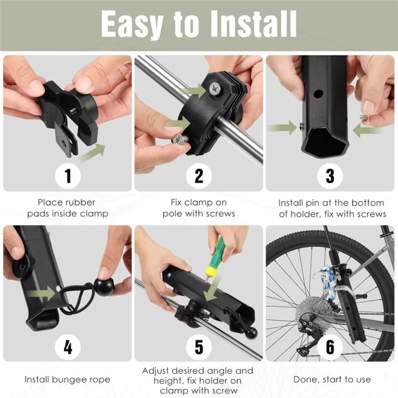 ABXY バイク用調整可能な釣り竿ホルダー 360度回転 ° - Fishing Kayak Rod Holder のレビューと価格